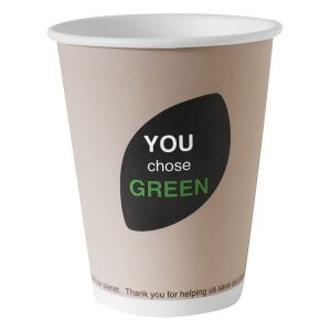 Bionedbrydelig papkrus fra Duni på 24 cl - You choose green