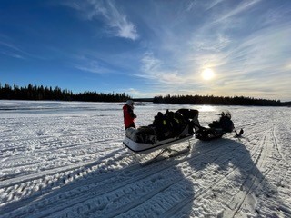 snowmobile tours ice fishing