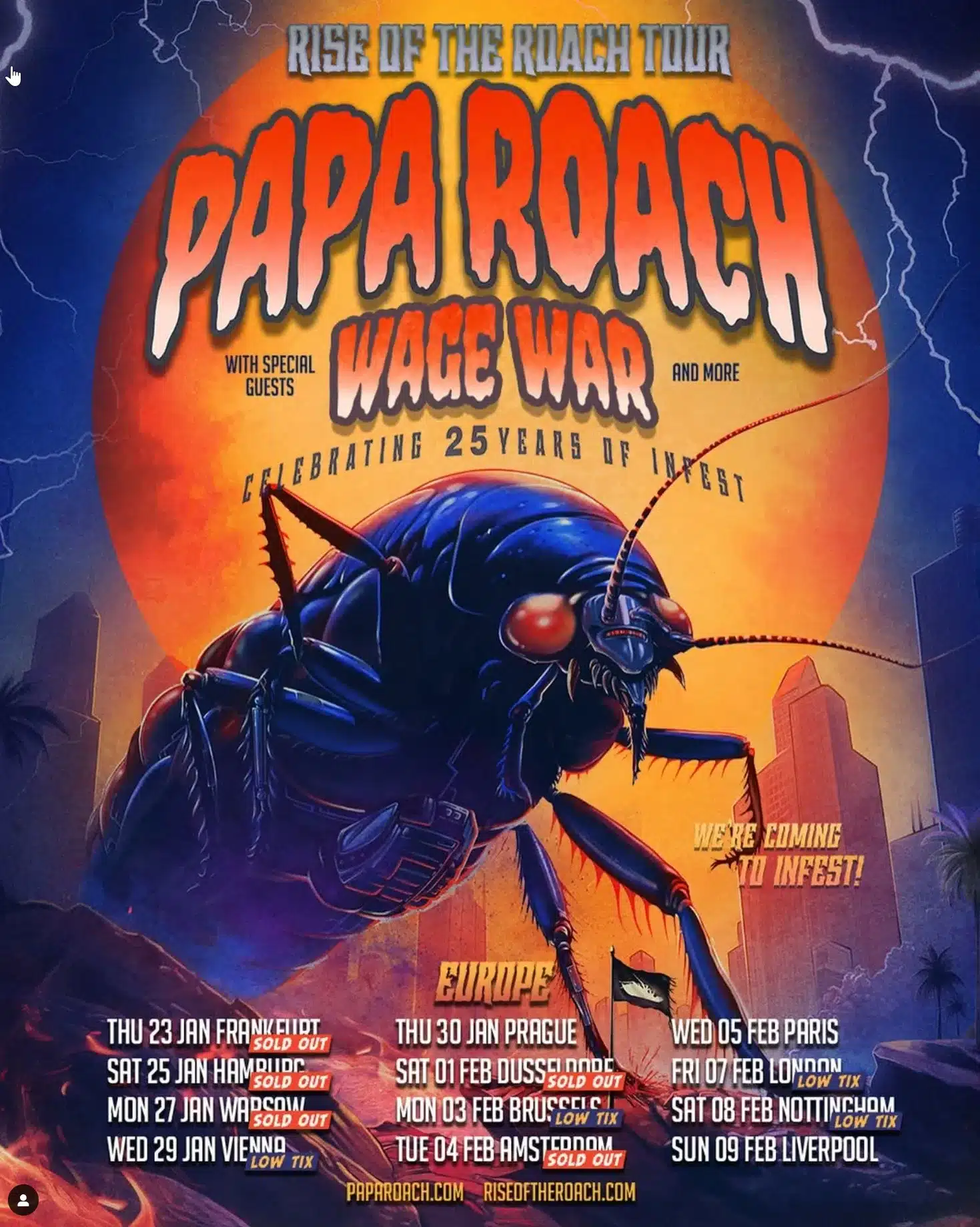 Papa Roach Wage Tour 2025