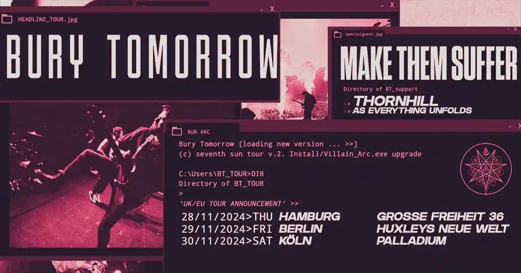 Bury Tomorrow The Seventh Sun Tour