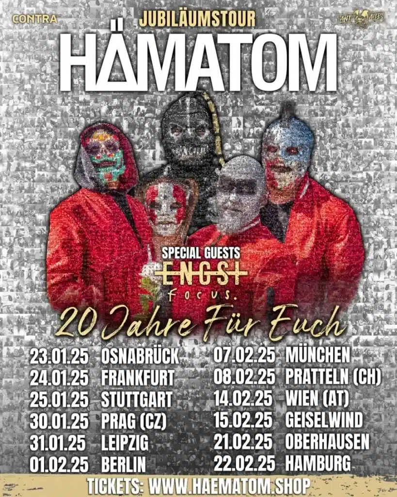 Hämatom Jubiläumstour 20 Jahre für euch