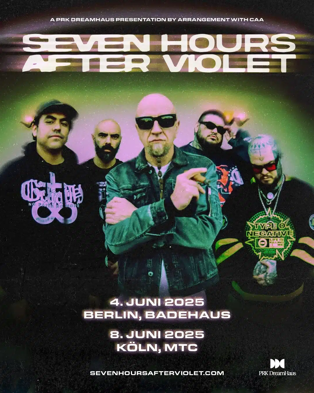 SEVEN HOURS AFTER VIOLET spielen im Juni Konzerte in Berlin und Köln!