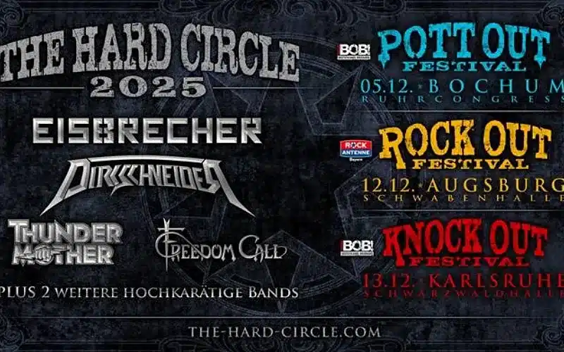 Hard Circle 2025: Eisbrecher, Dirkschneider, Freedom Call & Thundermother – Metal-Power deluxe im Dezember!