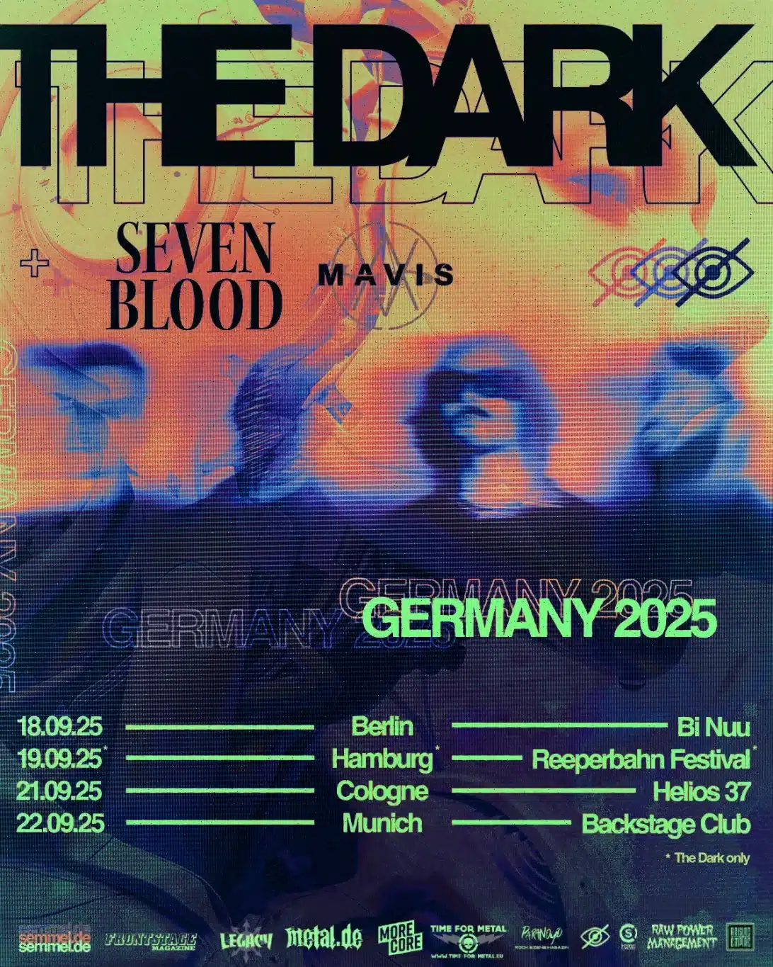Paranoyd Magazin präsentiert: THE DARK auf Deutschland-Tour 2025 mit Seven Blood & MAVIS