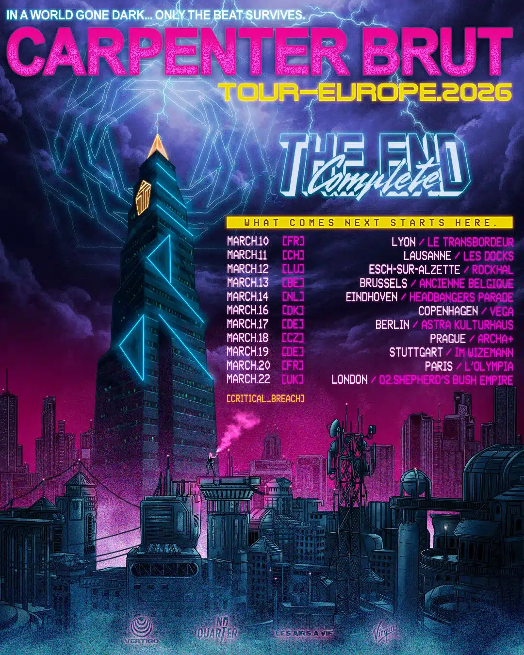 Carpenter Brut bringt The End Complete Tour 2026 nach Deutschland!