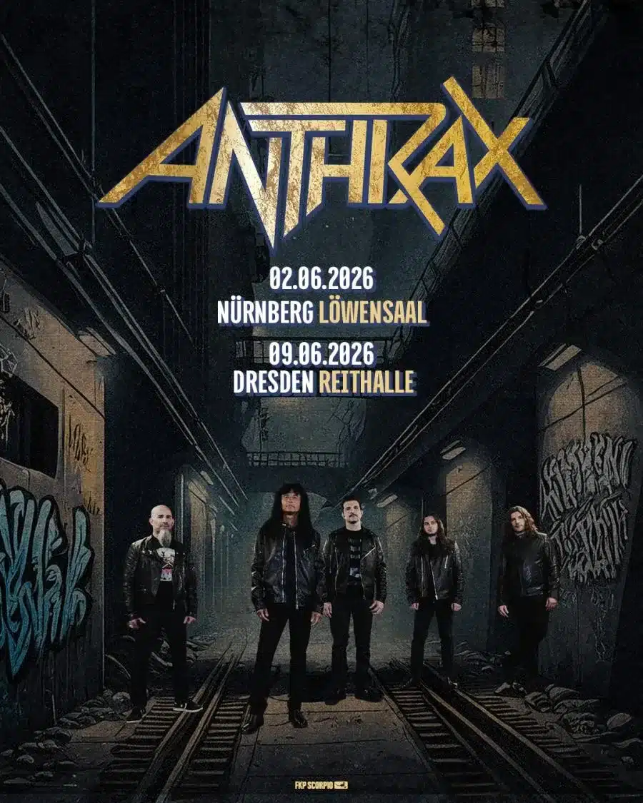 Anthrax kündigt zwei exklusive Deutschlandshows im Juni 2026 live an!