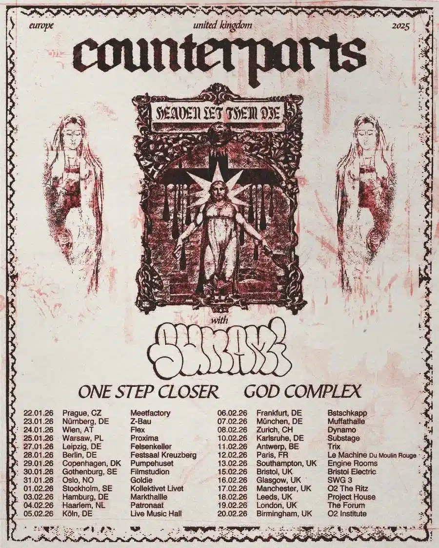 Counterparts kündigen Heaven Let Them Die 2026 Tour an