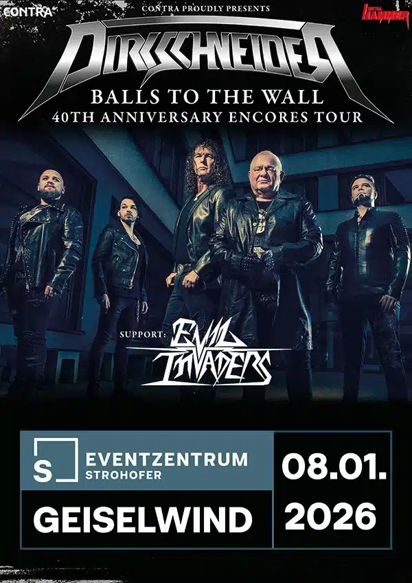 Heavy-Metal-Jubiläum in Geiselwind: DIRKSCHNEIDER bringt „Balls To The Wall“ zurück auf die Bühne