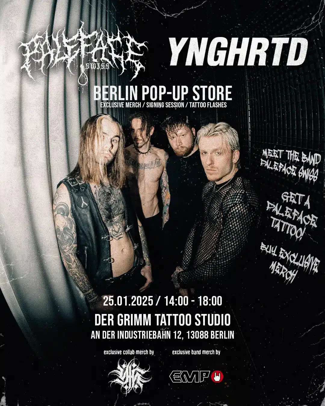 Paleface Swiss eröffnen exklusiven Pop-Up-Store zur The Wilted Tour in Berlin