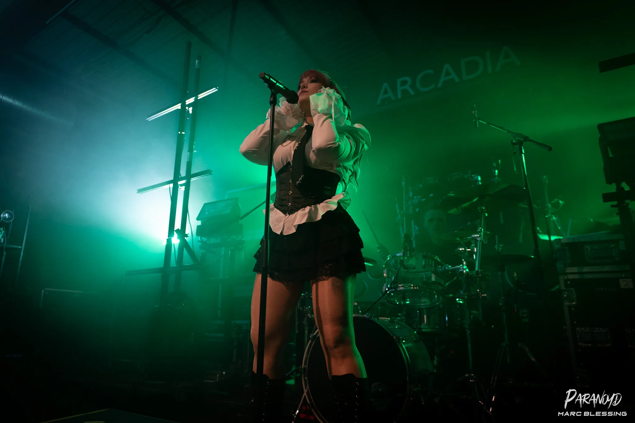 Smash Into Pieces bei der Show im Scheinwerferlicht © Marc Blessing