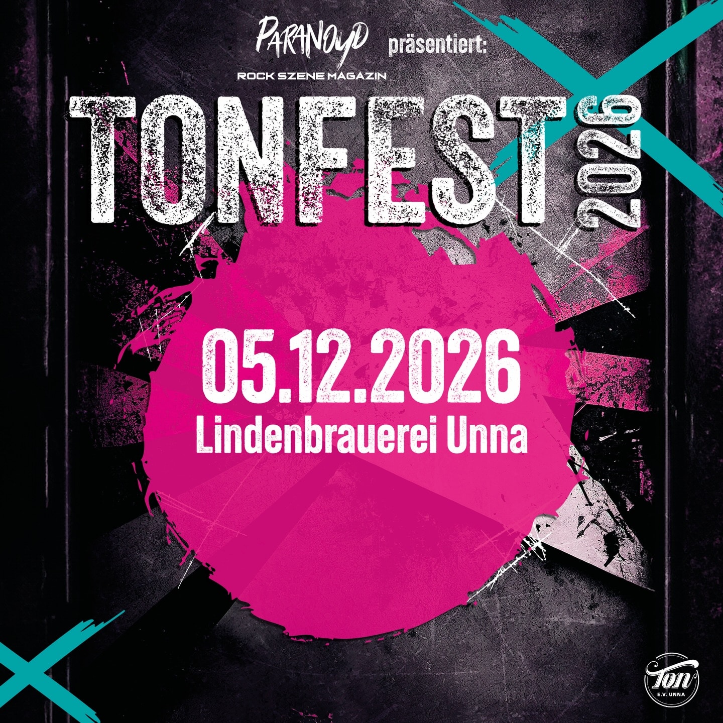 Paranoyd Magazin präsentiert: Tonfest 2026: in Unna steigt im Dezember