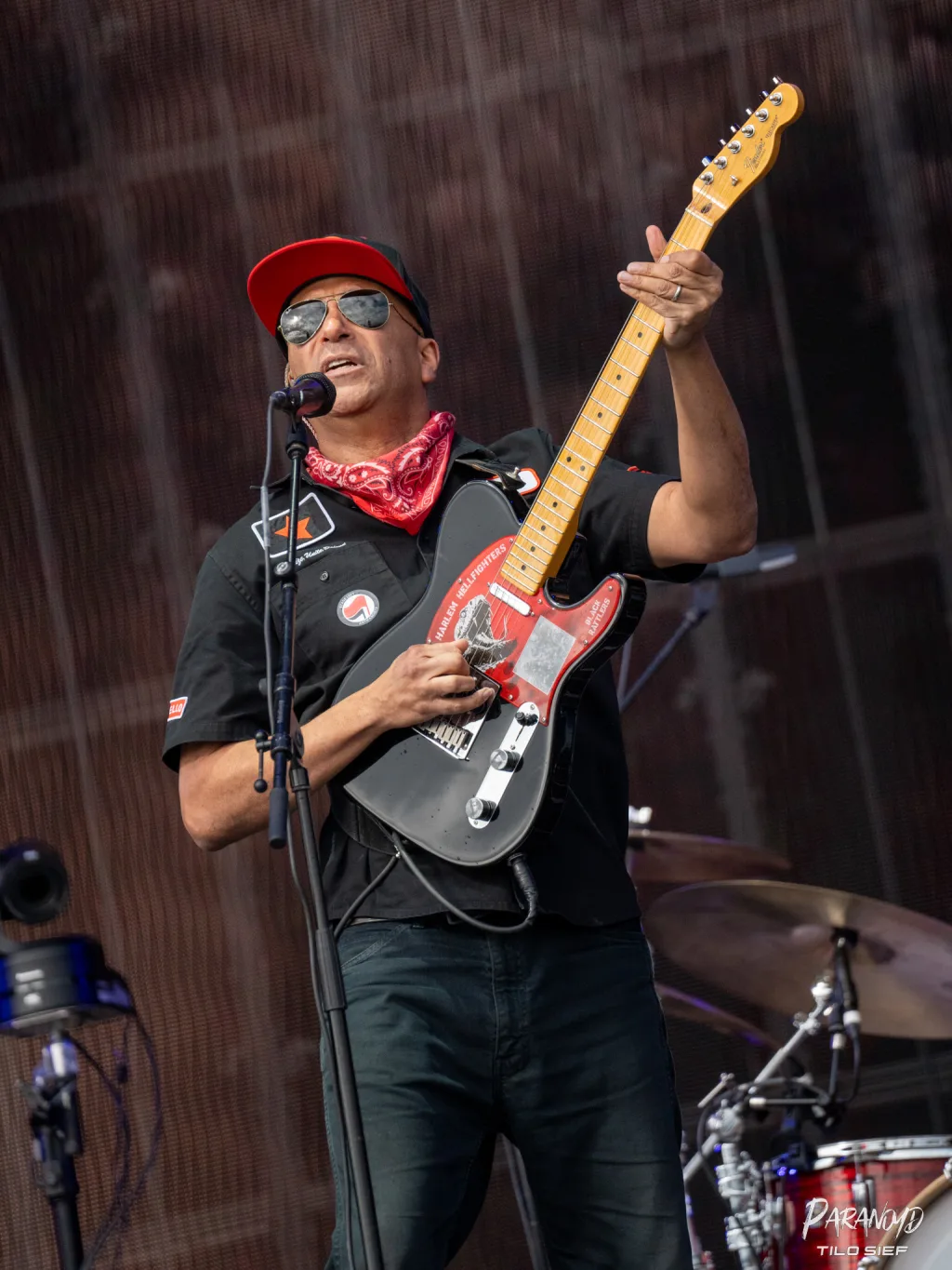 Tom Morello live auf der Bühne beim Konzert © Tilo Sief