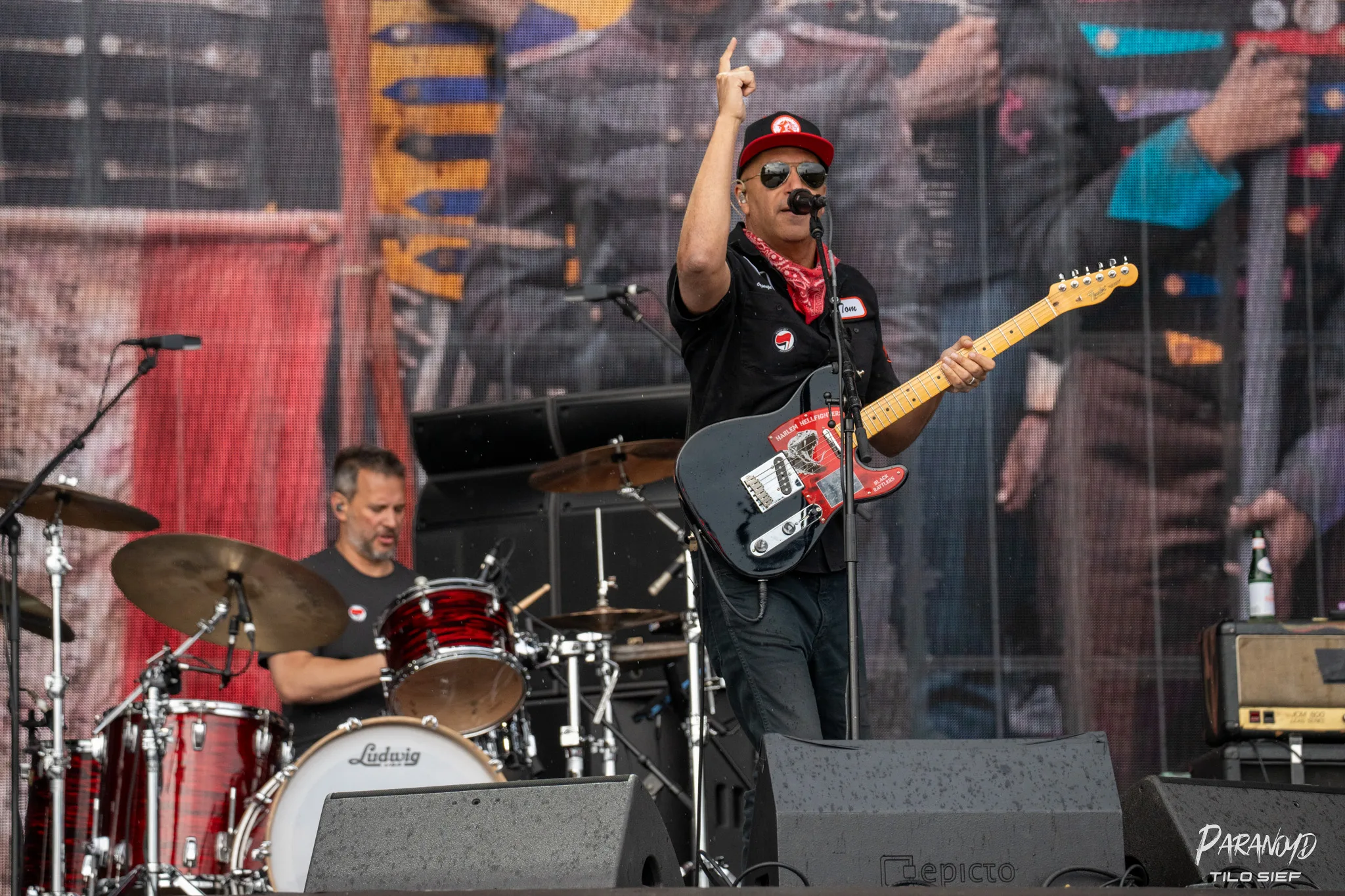 Tom Morello live auf der Bühne © Tilo Sief
