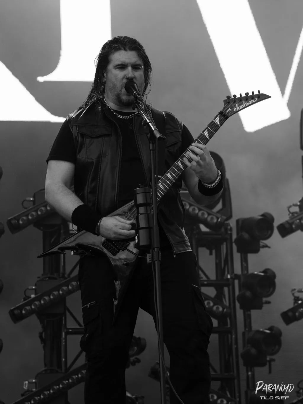 Trivium live auf der Bühne beim Konzert in Park © Tilo Sief