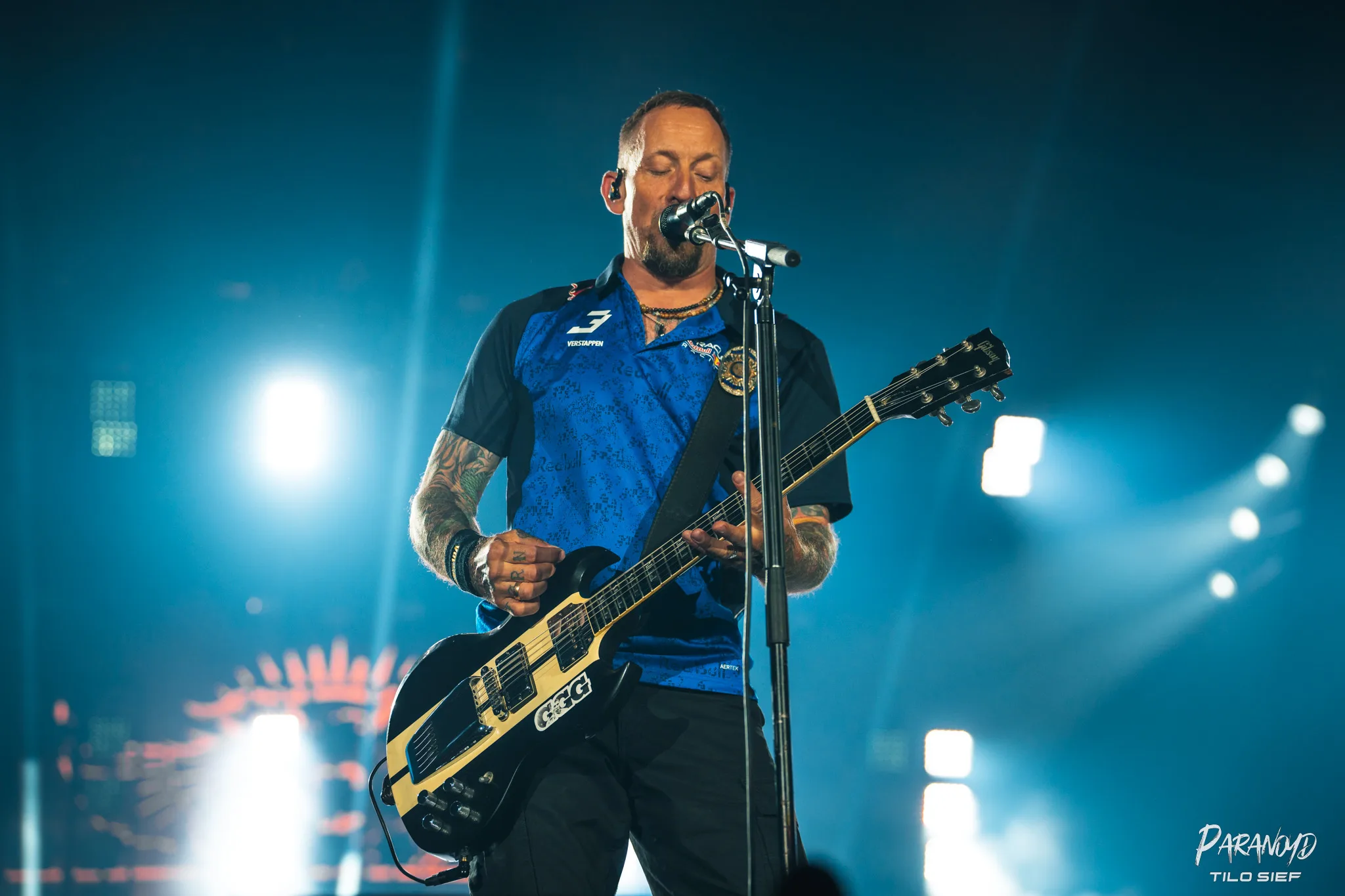 Volbeat live auf der Bühne beim Konzert © Tilo Sief