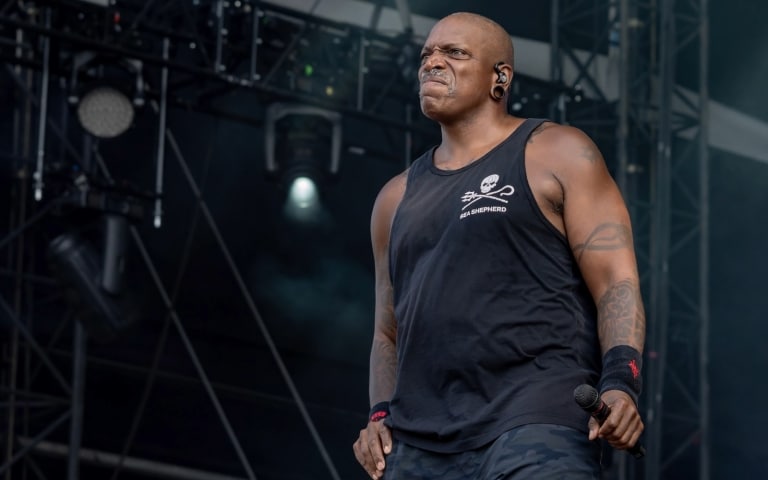 Hellfest im Scheinwerferlicht beim Konzert in Clisson © Frank Weichert