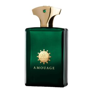 Flaska av Amouage Epic Man Eau de Parfum, en kryddig och orientalisk doft med inslag av oud och rökelse.