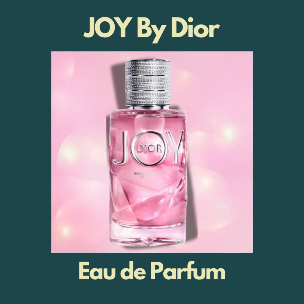 JOY By Dior parfym presenteras framför en rosa, elegant och unik bakgrund som skapar en feminin aura.