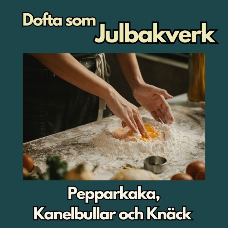 Kvinna bakar julbaksverk som doftar sött, gott & juligt.