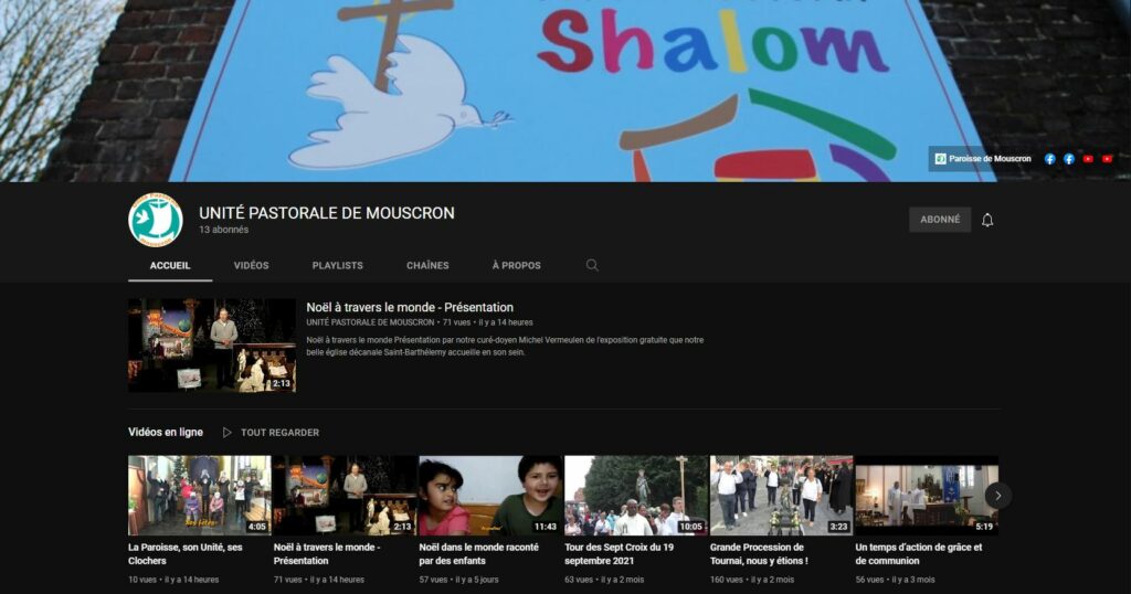 Notre Unité Pastorale sur YouTube