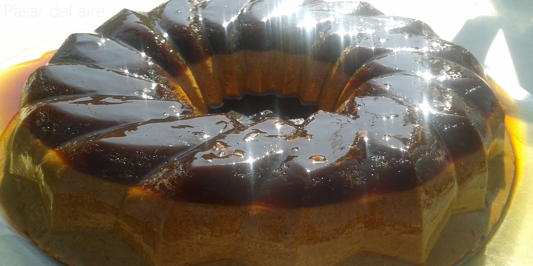 Flan bifásico de café