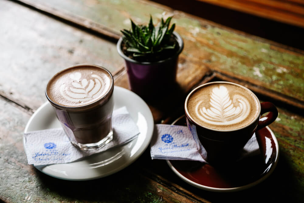 Koffie in de koffiedriehoek van Colombia.