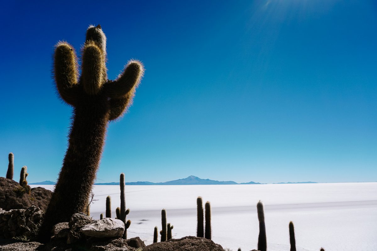 Salar de Uyuni in Bolivia.