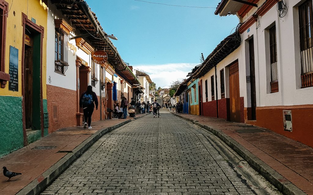 straatjes van la candelaria, leuke wijk in bogota