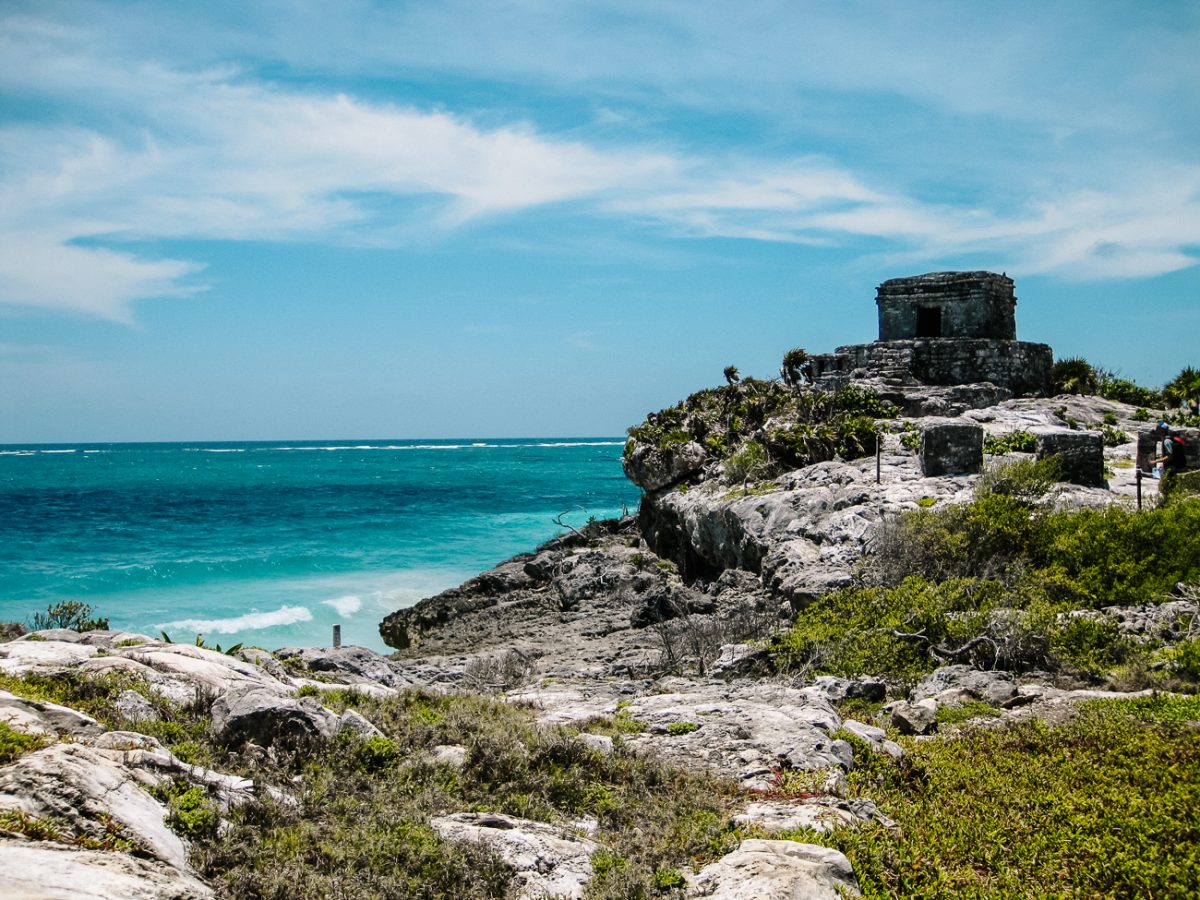 structure at Tulum, the famous Yucatan Mayan ruins