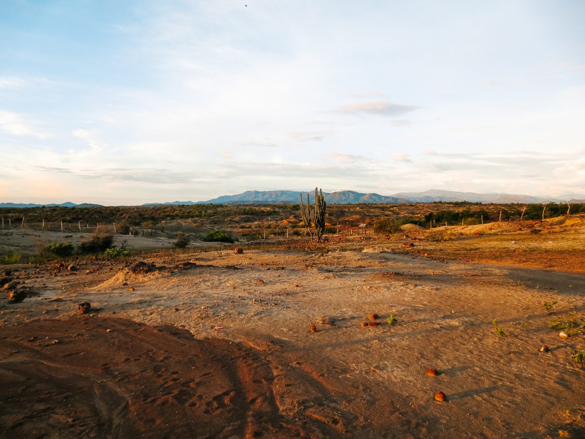 desert view of small posadas in Colombia