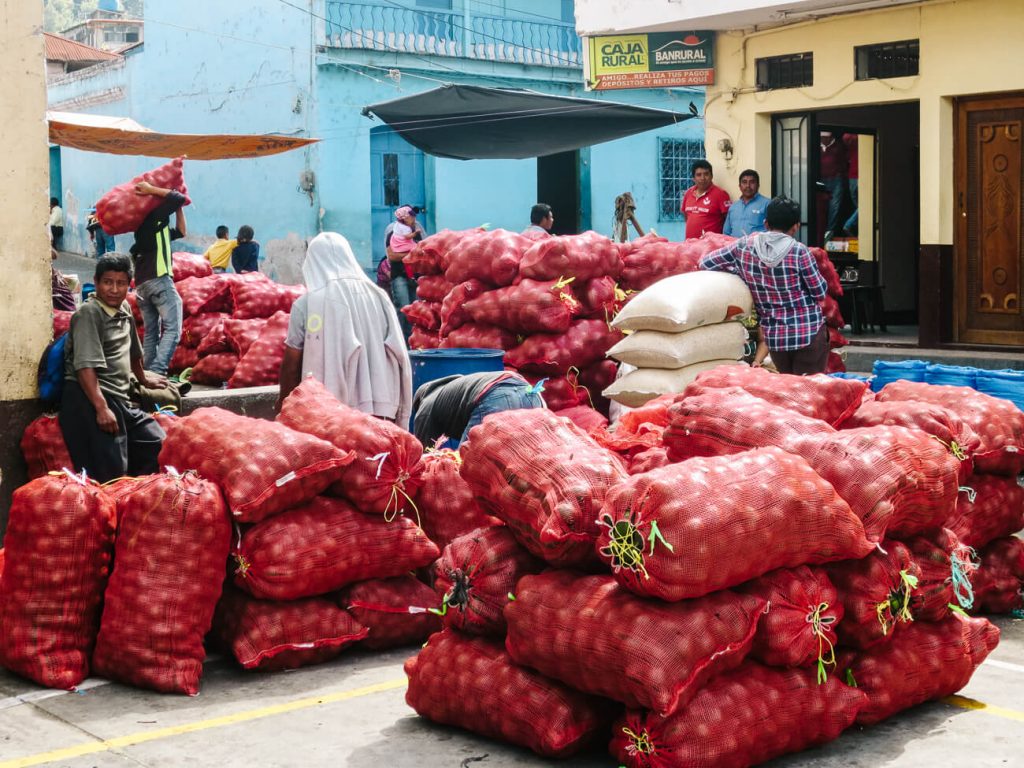 market in Santiago de Atitlan Guatemala