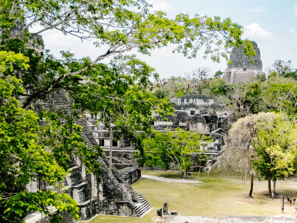 Tikal plaza central