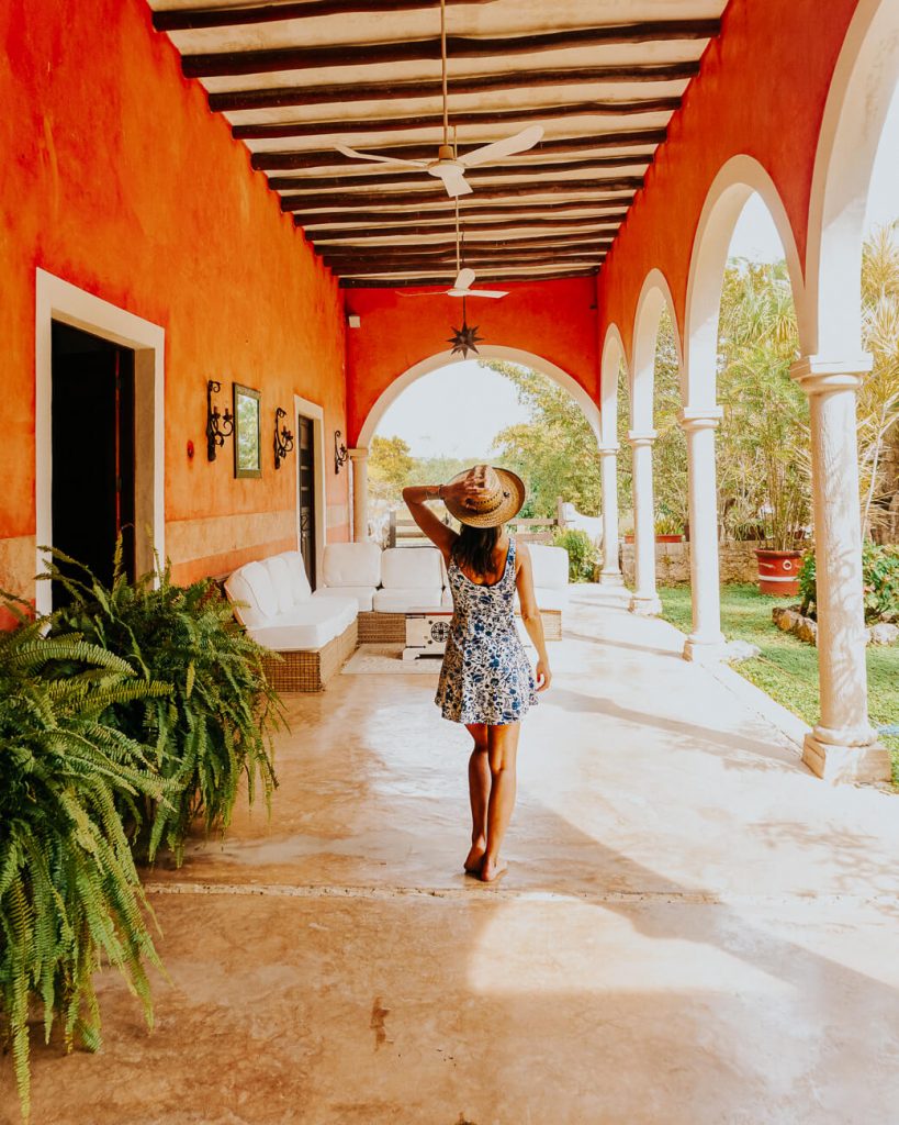 Deborah in Hacienda Sacnicte one of the best Izamal hotels and things to do in Izamal Mexico.