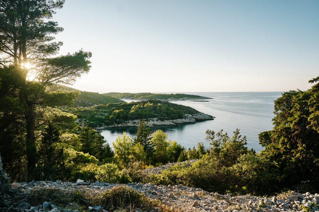 Vis island, one of the islands you can visit along the Dalmatian Coast of Croatia