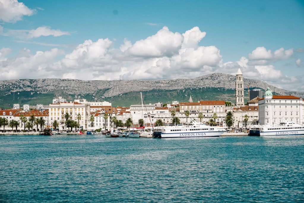 departure of Split with Sail Croatia, cruise along the Dalmatian coast of Croatia 