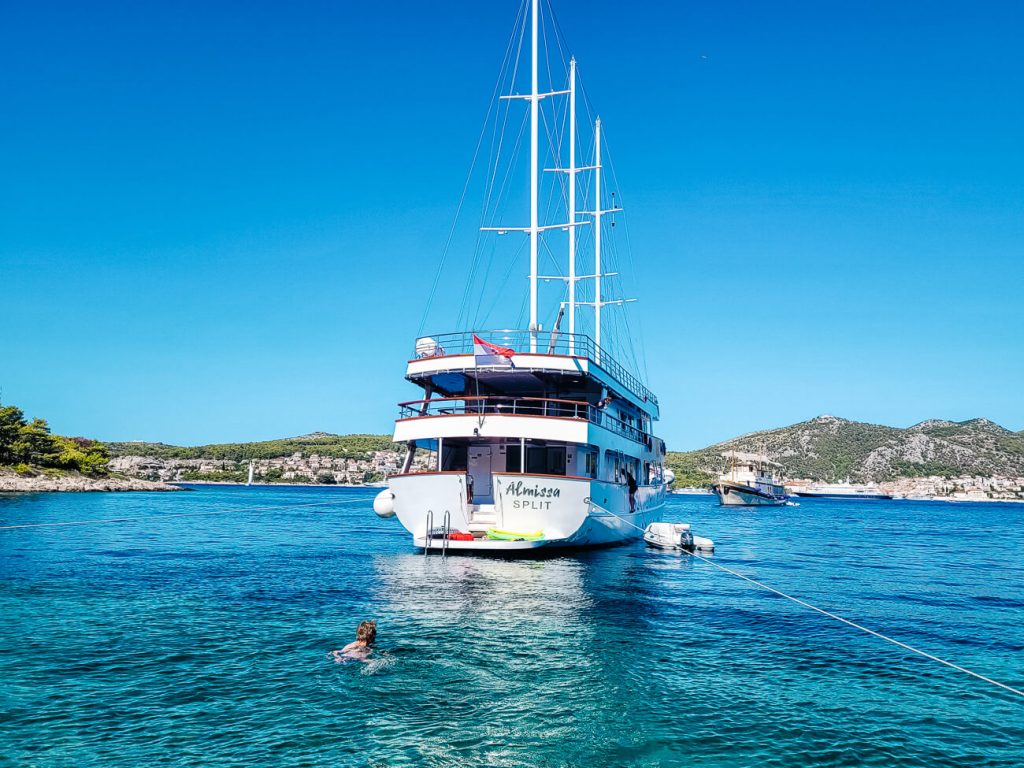 a visit to Carpe Diem, Pakleni islands, Hvar with Sail Croatia cruise 