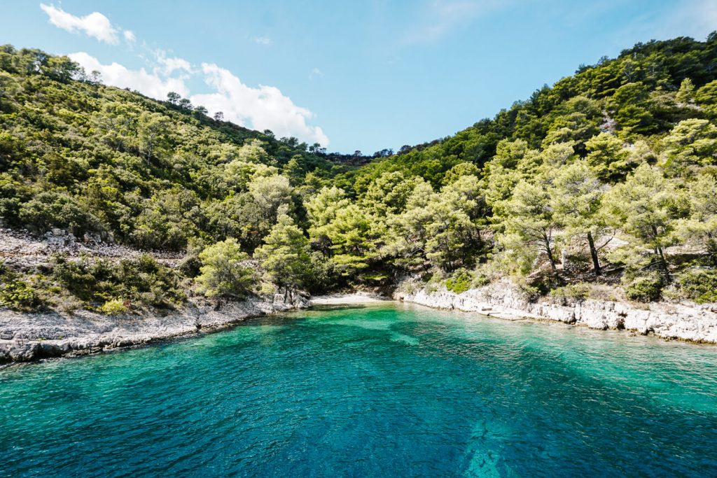 swimstop during SailCroatia cruise in Croatia