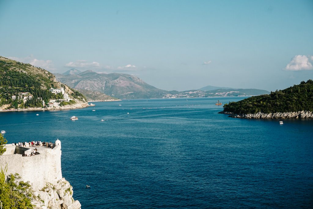 view of Dubrovnik of coast