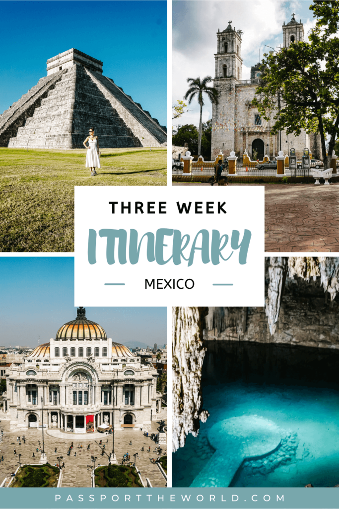 Travel itinerary Mexico | Destinations and tips for your trip. This is my Mexico travel guide with destinations, things to do, traveling time, transportation and tips for three weeks in Mexico.