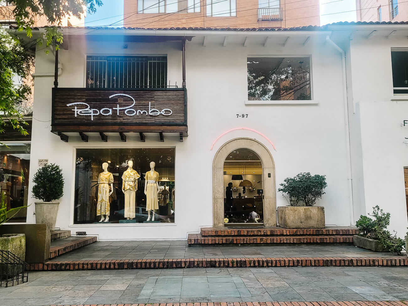 Pepa Pombo, high end boutique store in Zona T in Bogota Colombia
