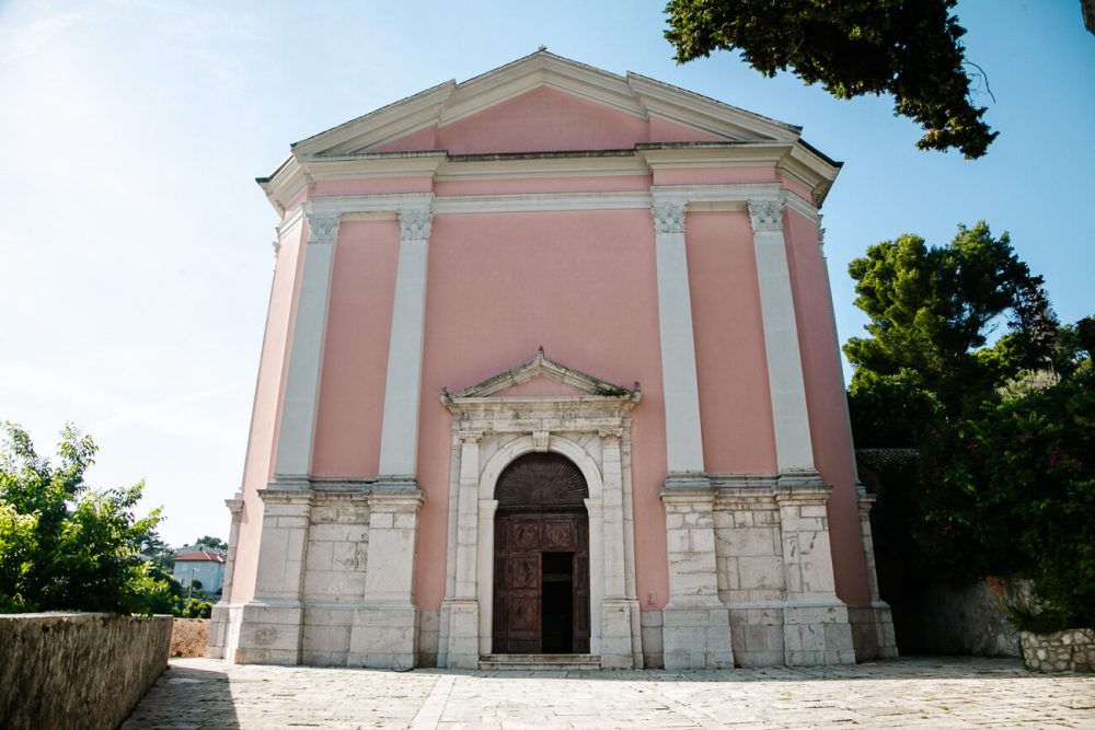 church in Veli Losinj, island in Croatia
