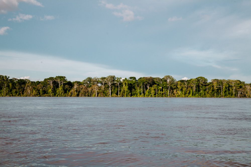 Amazone rivier in colombia