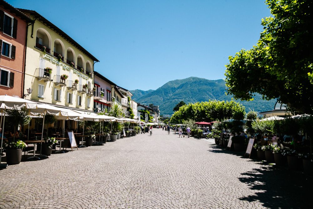 boulevard in Ascona Zwitserland