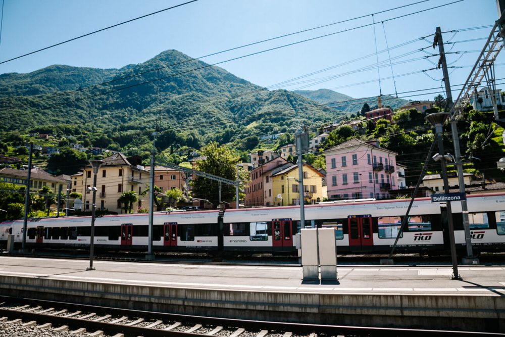 trainstation in Bellinzona