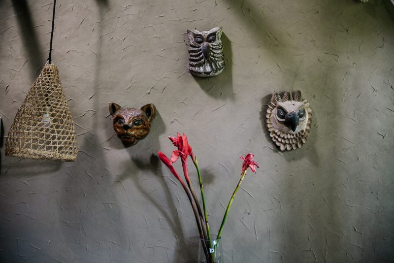 Decoration in rooms at Posada Amazonas - jungle lodge Tambopata Peru, by Rainforest Expeditions.