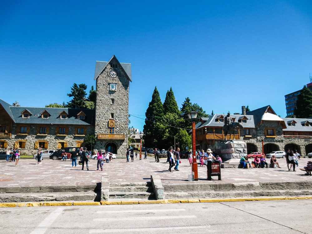 Centro Civico, het centrale plein van Bariloche.