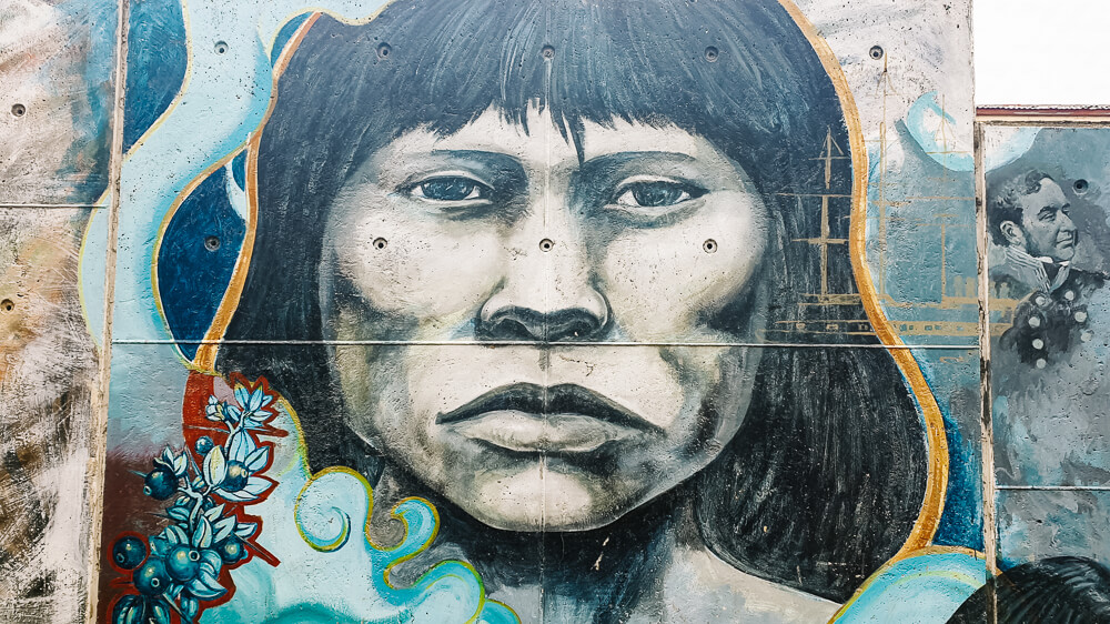 Street art in Ushuaia.