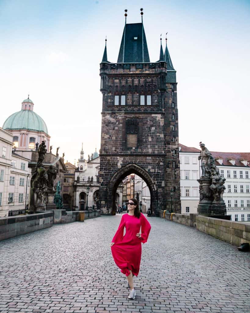 One of the most instagrammable places in Prague is without a doubt the Charles Bridge, or Karluv Most.