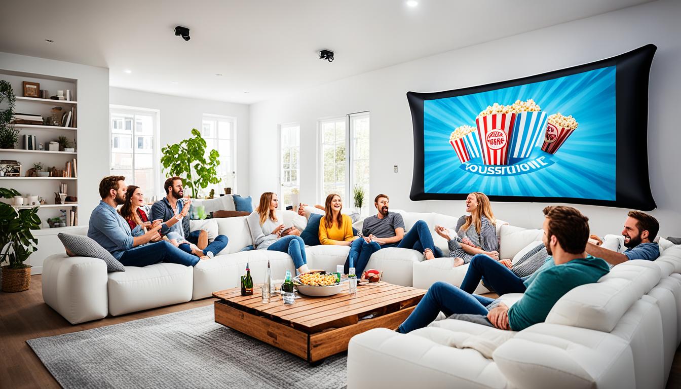 Can you use an inflatable screen indoors?