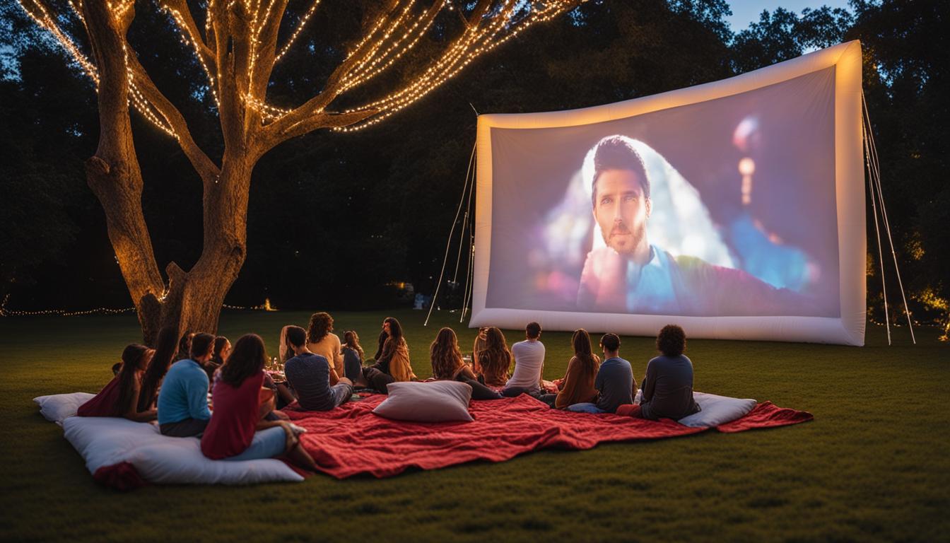 What can I use for outdoor movie screen?